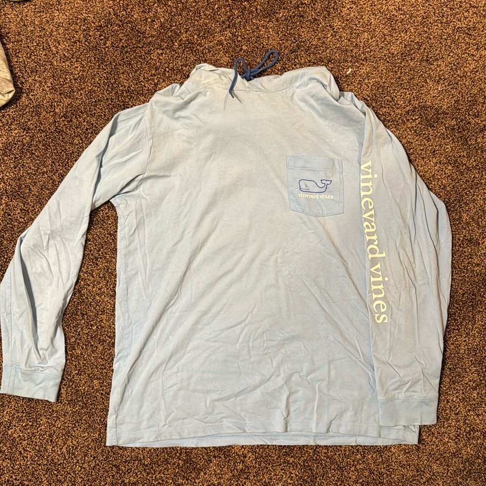 light blue vineyard vines hoodie